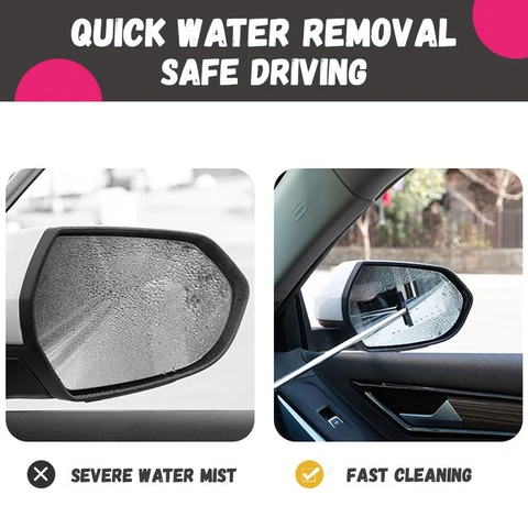 Retractable Side-Mirror Wiper – Compact storage