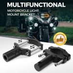 🏍️Universal Motorcycle Light Mounts Brackets Set