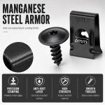 Universal Car Metal U-Type Clips and Screws Set
