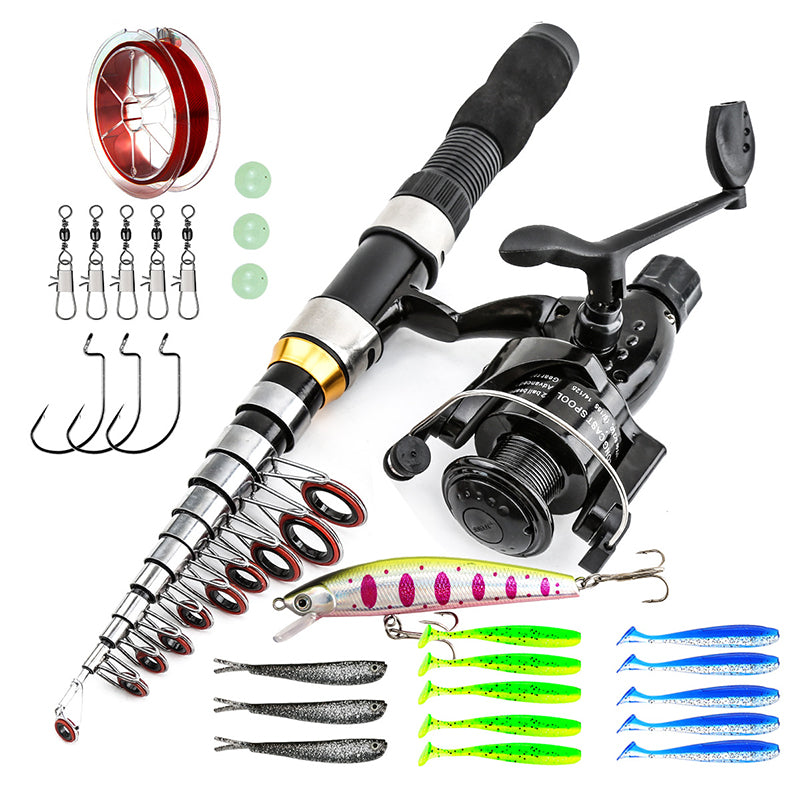 Telescopic Fishing Rod and Reel Combo Kit