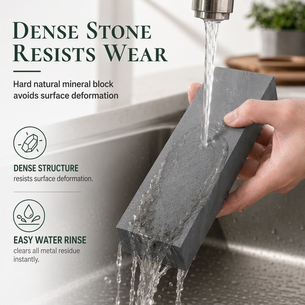Dense durable natural whetstone
